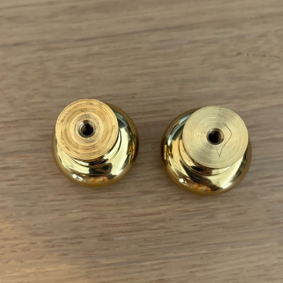 Set of 2 cabinet door knobs Solid brass. New - Picture 6 of 11
